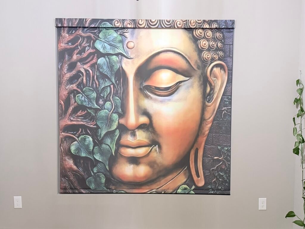 Printed Budha on Roller